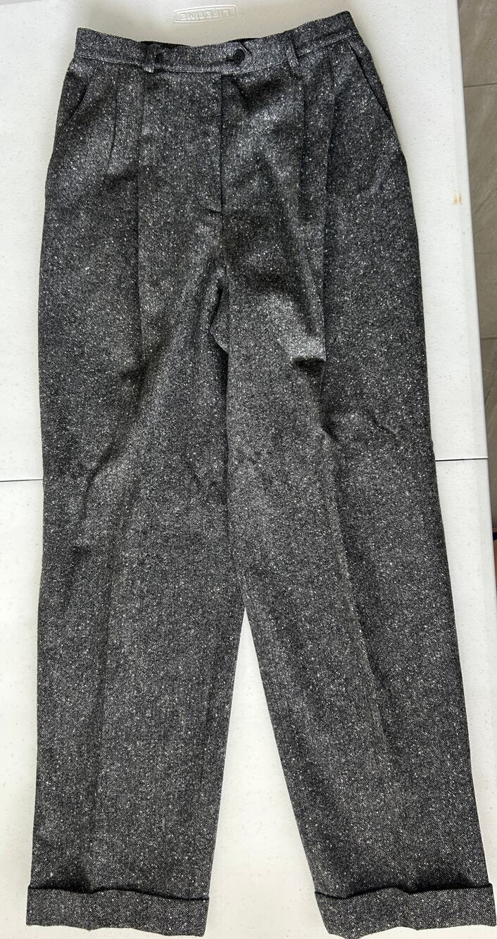 Ralph Lauren Womens Wool Pants size 8P Herringbone fully lined